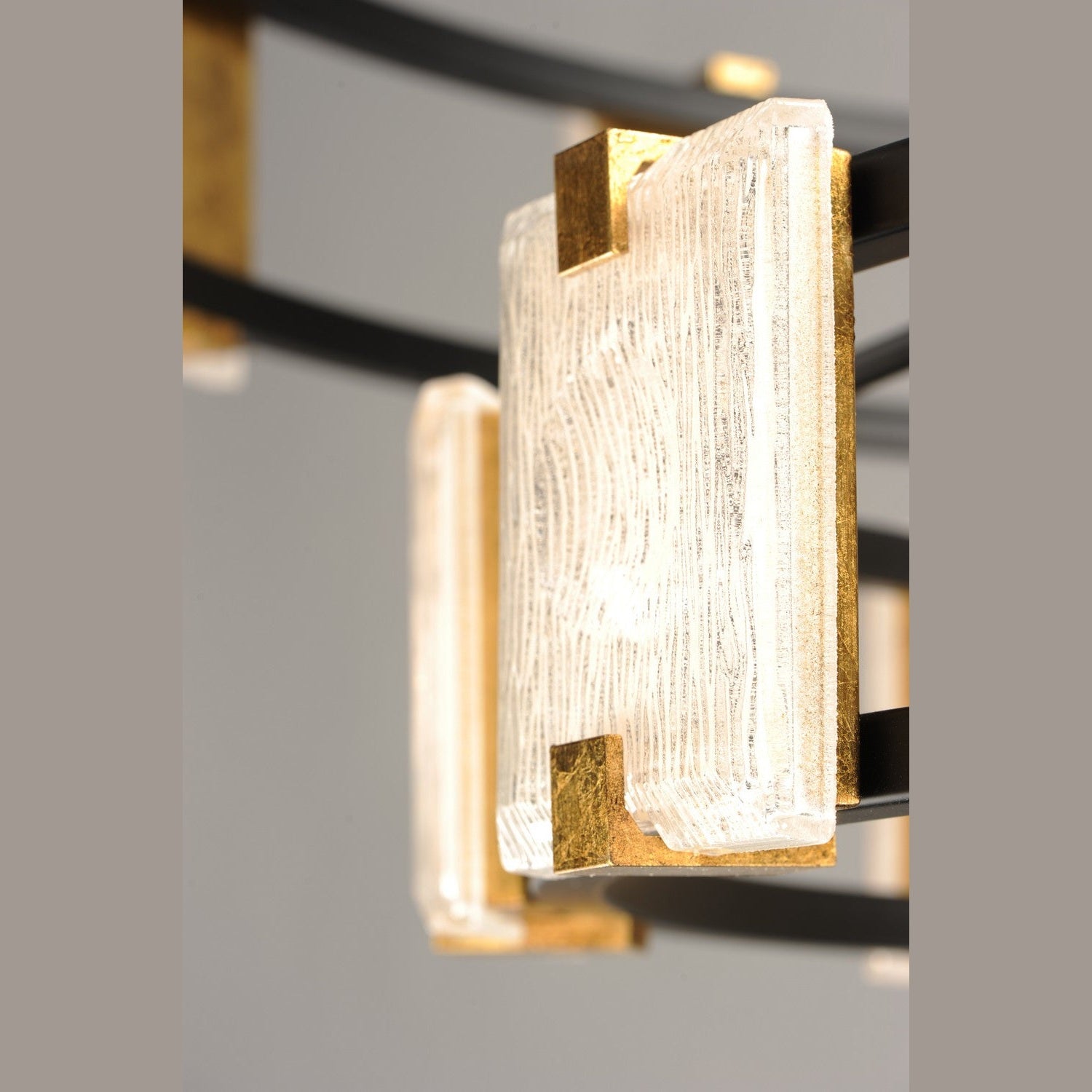 Maxim - 39538CYBKGL - LED Chandelier - Radiant - Black / Gold Leaf