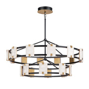 Maxim - 39538CYBKGL - LED Chandelier - Radiant - Black / Gold Leaf