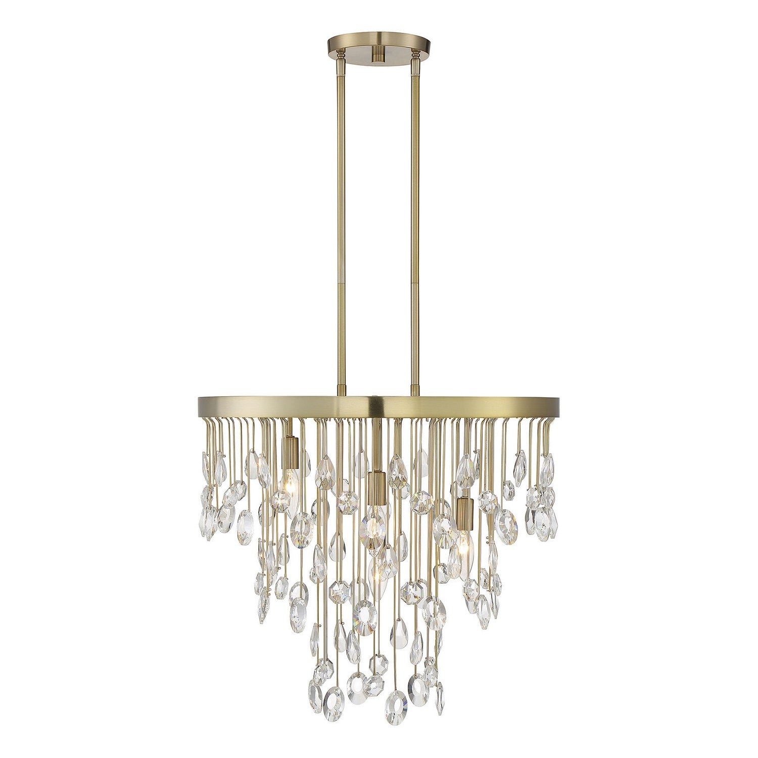 Savoy House - 1-1846-4-127 - Four Light Chandelier - Livorno - Noble Brass