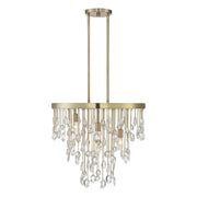 Savoy House - 1-1846-4-127 - Four Light Chandelier - Livorno - Noble Brass