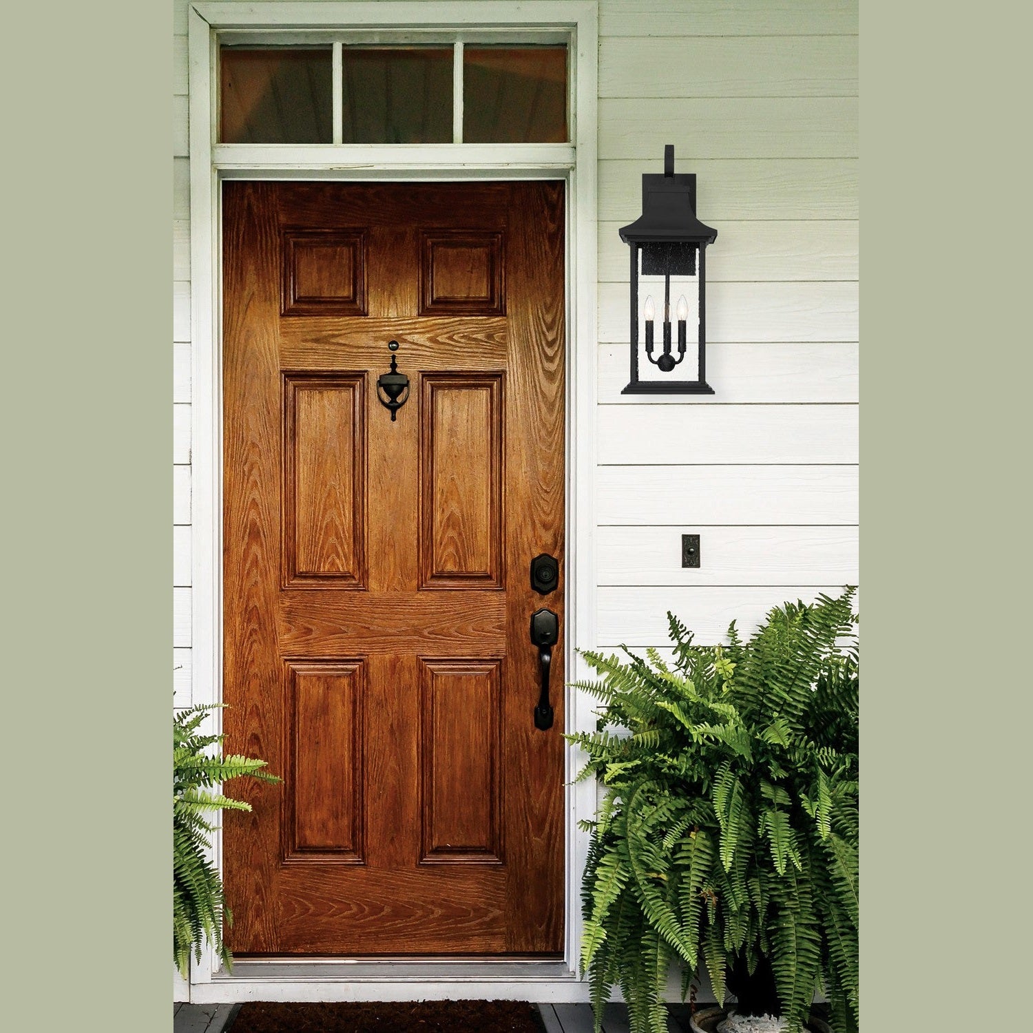 Savoy House - 5-452-BK - Three Light Outdoor Wall Sconce - Hancock - Matte Black