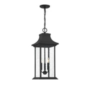 Savoy House - 5-453-BK - Three Light Outdoor Pendant - Hancock - Matte Black