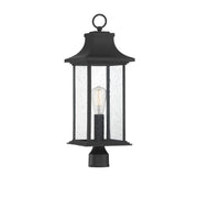 Savoy House - 5-454-BK - One Light Post Lantern - Hancock - Matte Black