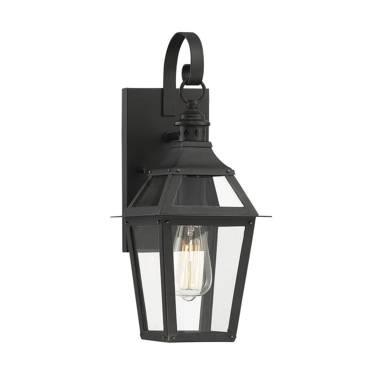 Savoy House - 5-720-153 - One Light Wall Sconce - Jackson - Black with Gold Highlights