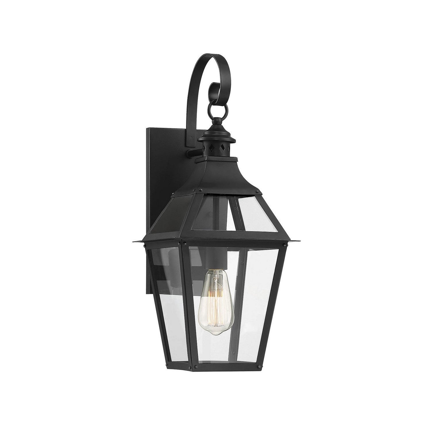 Savoy House - 5-721-153 - One Light Wall Sconce - Jackson - Black with Gold Highlights
