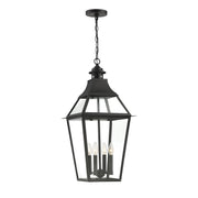 Savoy House - 5-723-153 - Four Light Outdoor Pendant - Jackson - Black with Gold Highlights