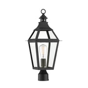 Savoy House - 5-724-153 - One Light Post Lantern - Jackson - Black with Gold Highlights