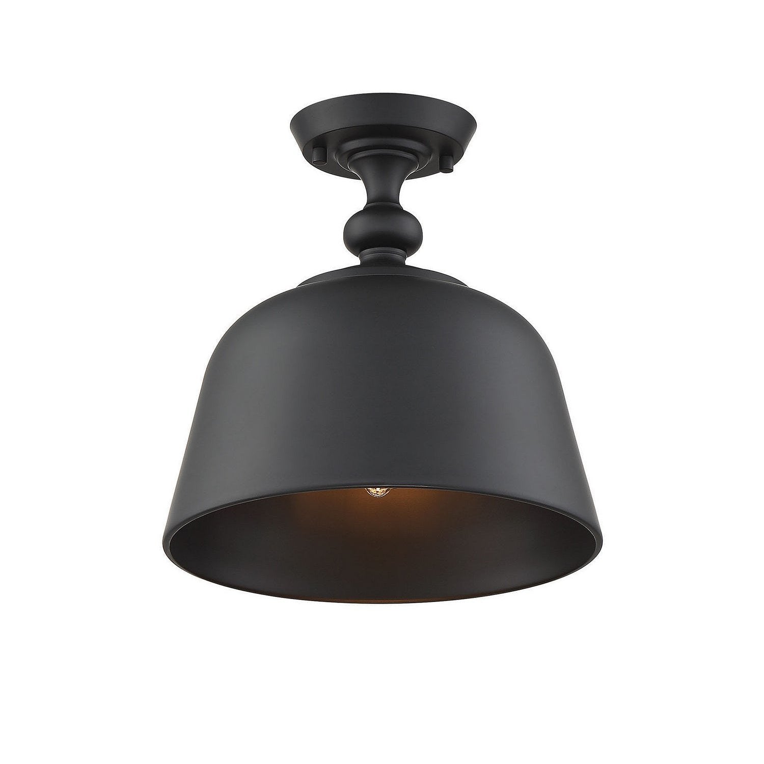 Savoy House - 6-3750-1-89 - One Light Semi-Flush Mount - Berg - Matte Black