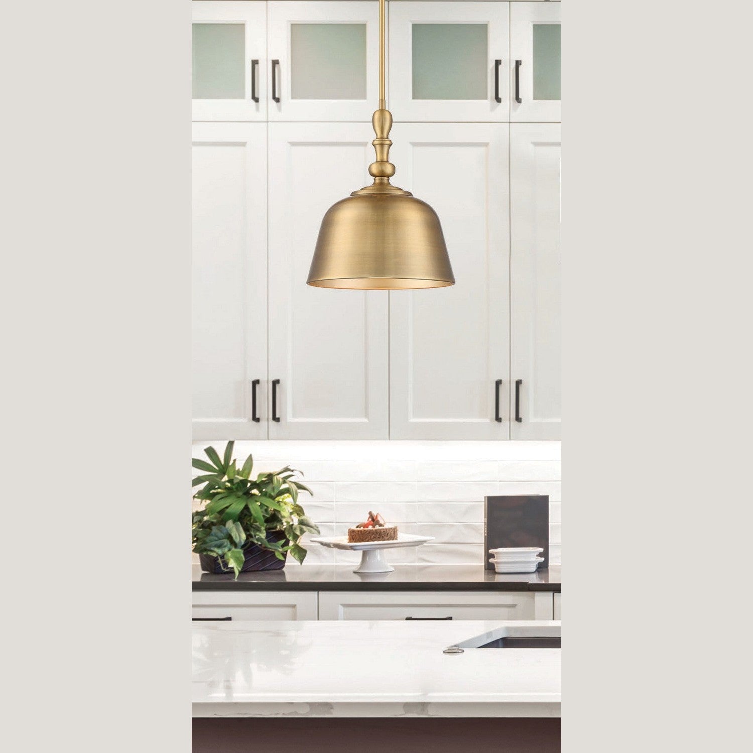 Savoy House - 7-3751-1-322 - One Light Pendant - Berg - Warm Brass