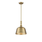 Savoy House - 7-3751-1-322 - One Light Pendant - Berg - Warm Brass