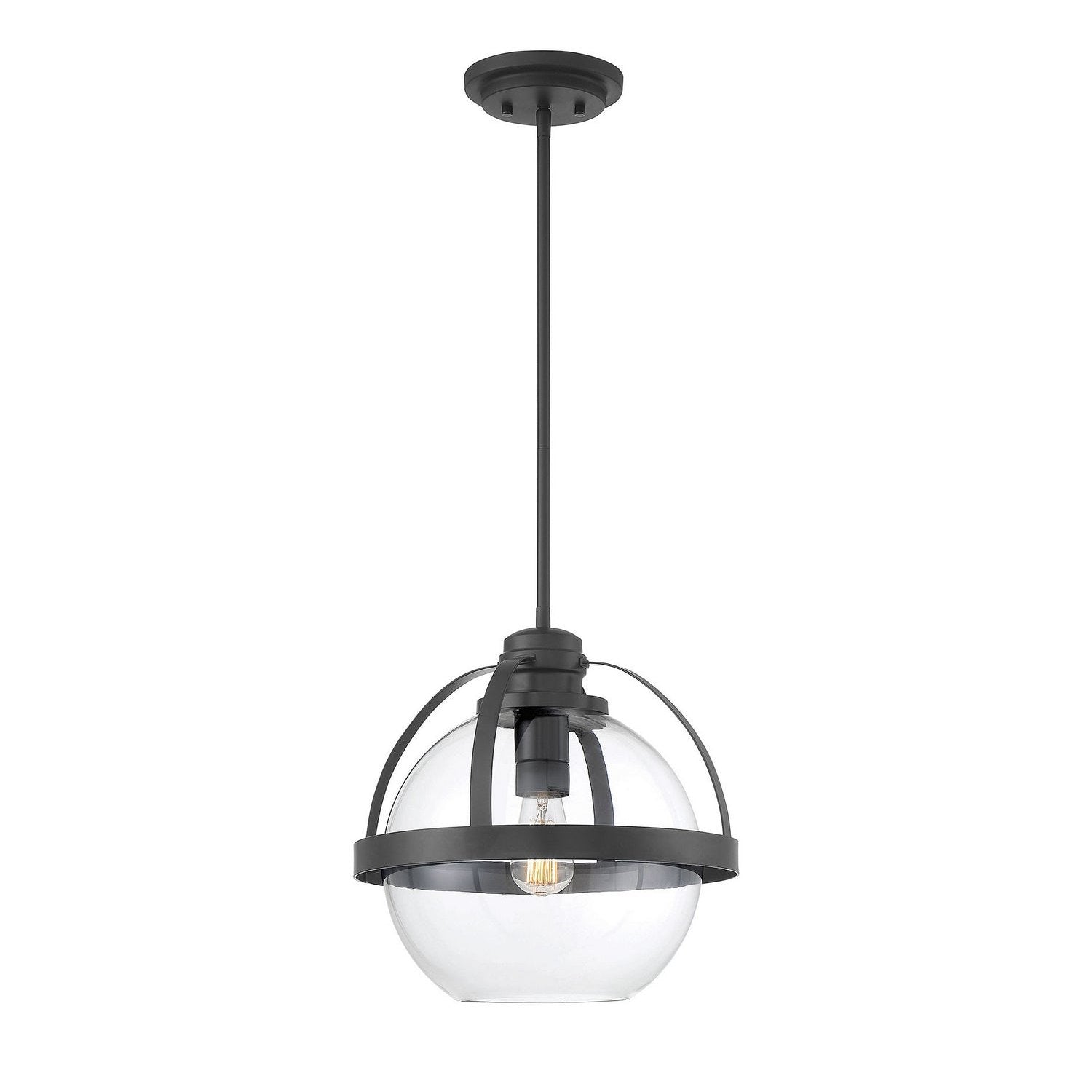 Savoy House - 7-7201-1-89 - One Light Pendant - Pendleton - Matte Black