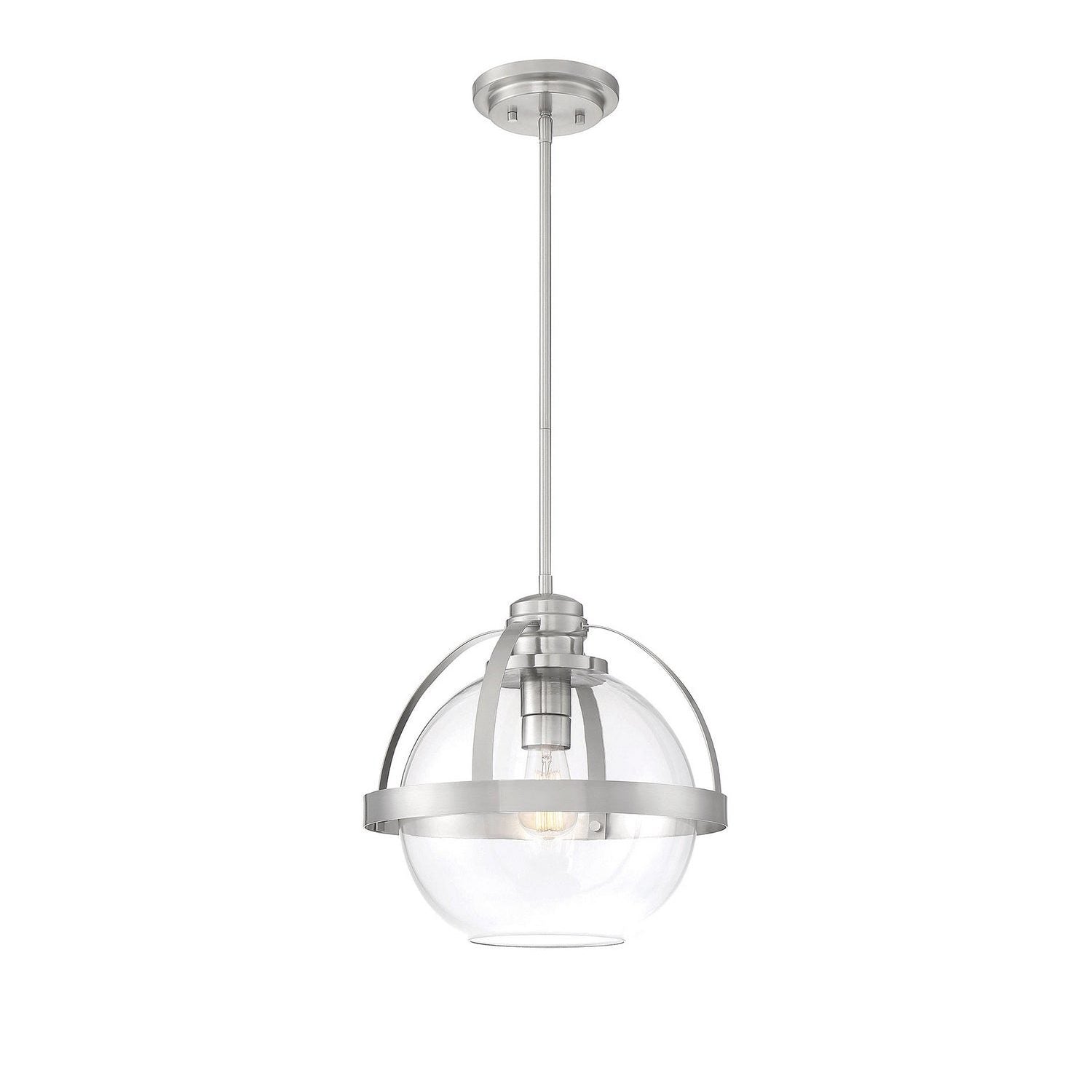 Savoy House - 7-7201-1-SN - One Light Pendant - Pendleton - Satin Nickel