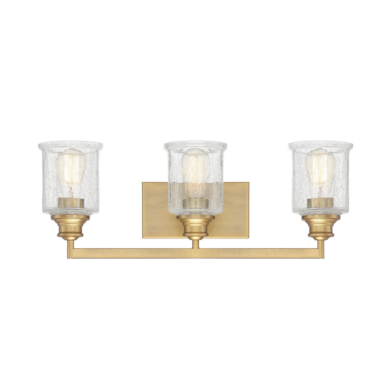 Savoy House - 8-1972-3-322 - Three Light Bath Bar - Hampton - Warm Brass