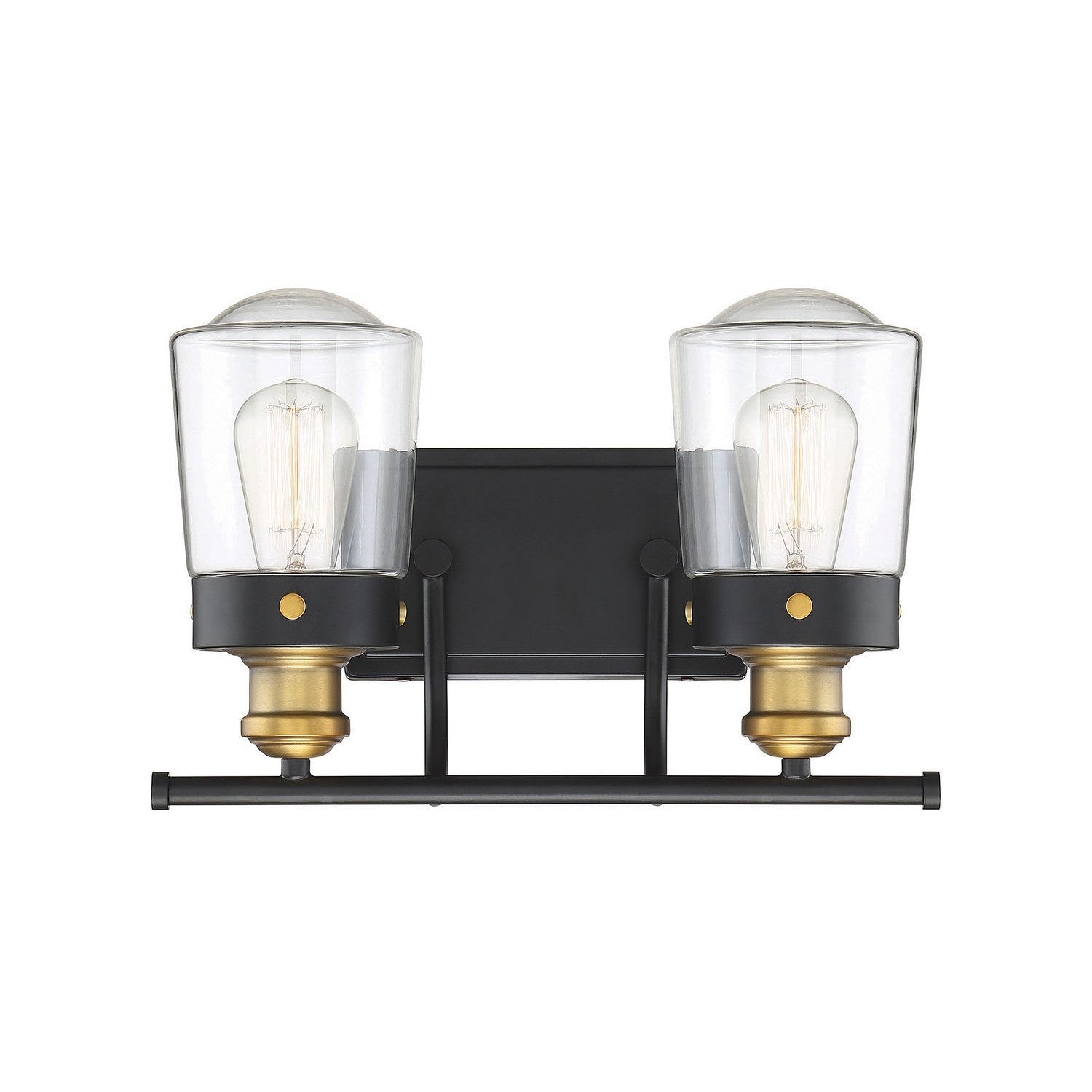 Savoy House - 8-2069-2-51 - Two Light Bath Bar - Macauley - Vintage Black with Warm Brass