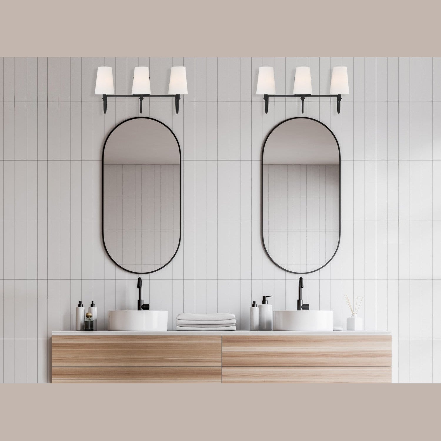 Savoy House - 8-2542-3-89 - Three Light Bath Bar - Cameron - Matte Black