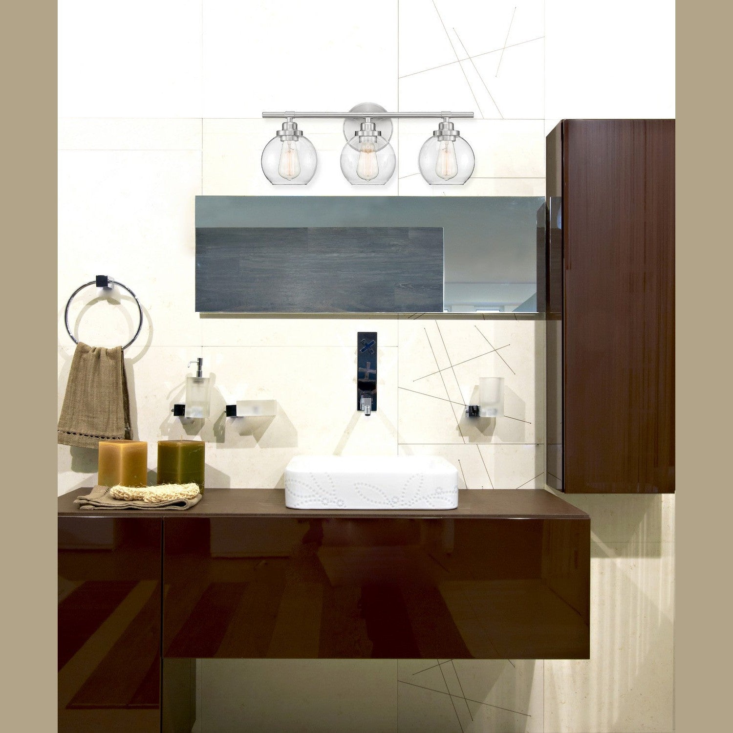 Savoy House - 8-4050-3-SN - Three Light Bath Bar - Carson - Satin Nickel
