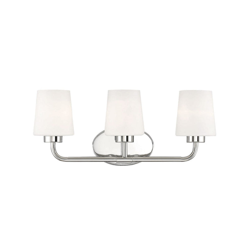 Savoy House - 8-4090-3-109 - Three Light Bath Bar - Capra - Polished Nickel