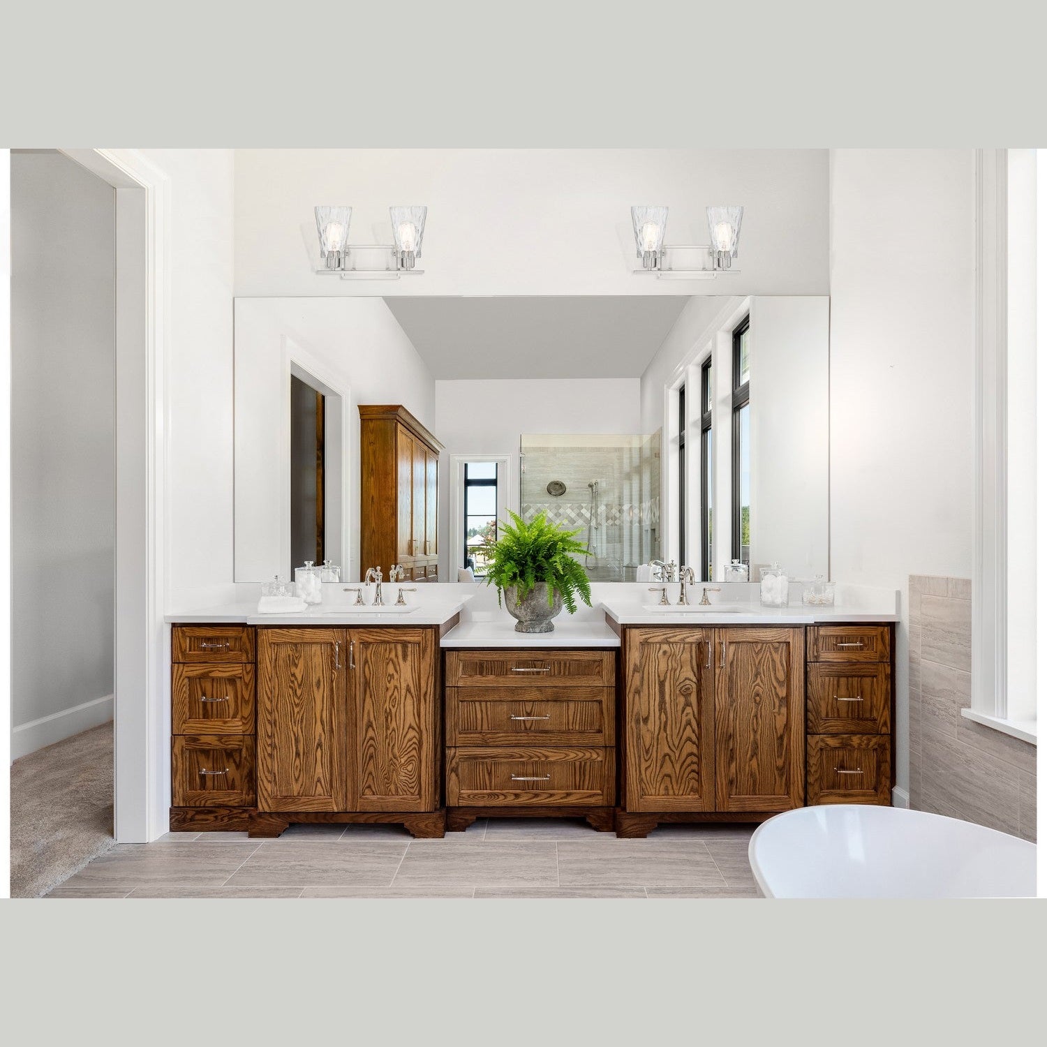 Savoy House - 8-4508-2-SN - Two Light Bath Bar - Vaughan - Satin Nickel