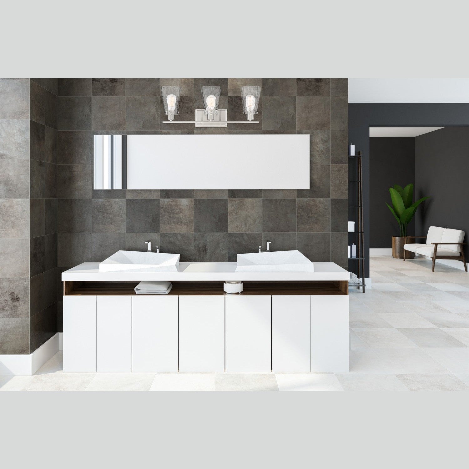 Savoy House - 8-4508-3-SN - Three Light Bath Bar - Vaughan - Satin Nickel