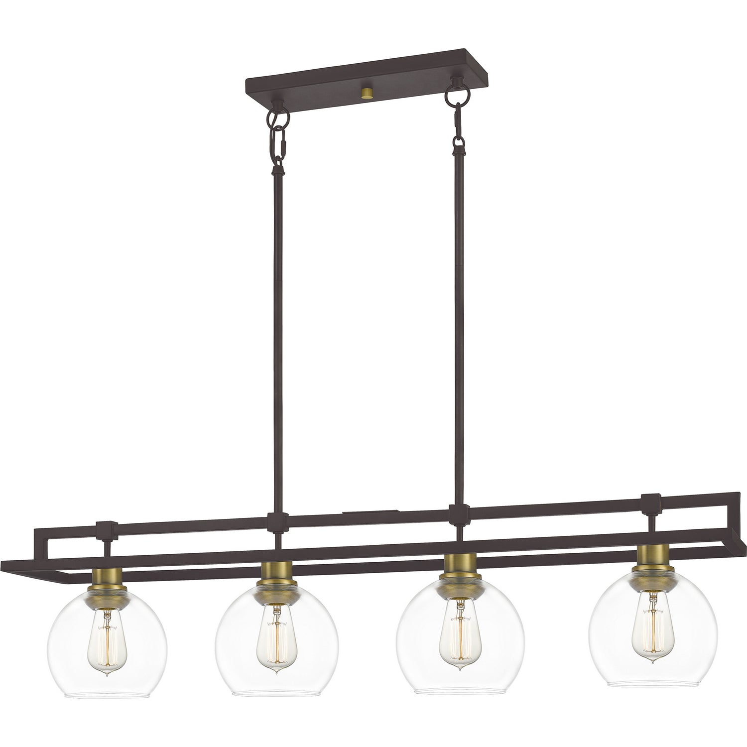 Quoizel - DBS440OZ - Four Light Island Chandelier - Dobbs - Old Bronze