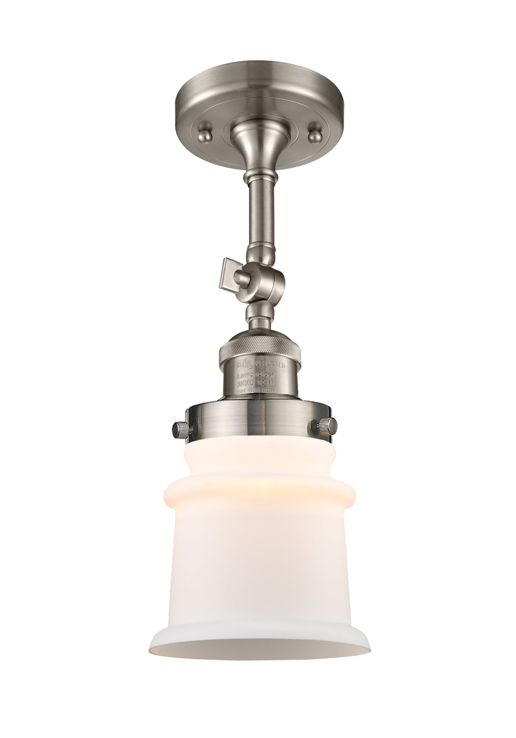 Innovations - 201F-SN-G181S - One Light Semi-Flush Mount - Franklin Restoration - Brushed Satin Nickel