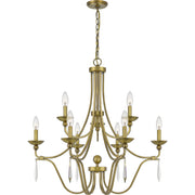 Quoizel - JOU5032AB - Nine Light Chandelier - Joules - Aged Brass