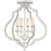 Quoizel - OKF1715AWH - Four Light Semi-Flush Mount - O'Keefe - Antique White