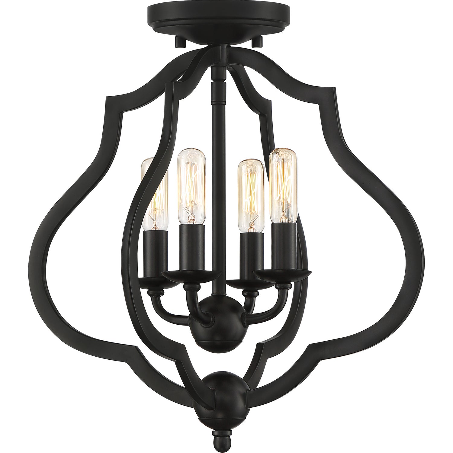 Quoizel - OKF1715MBK - Four Light Semi-Flush Mount - O'Keefe - Matte Black