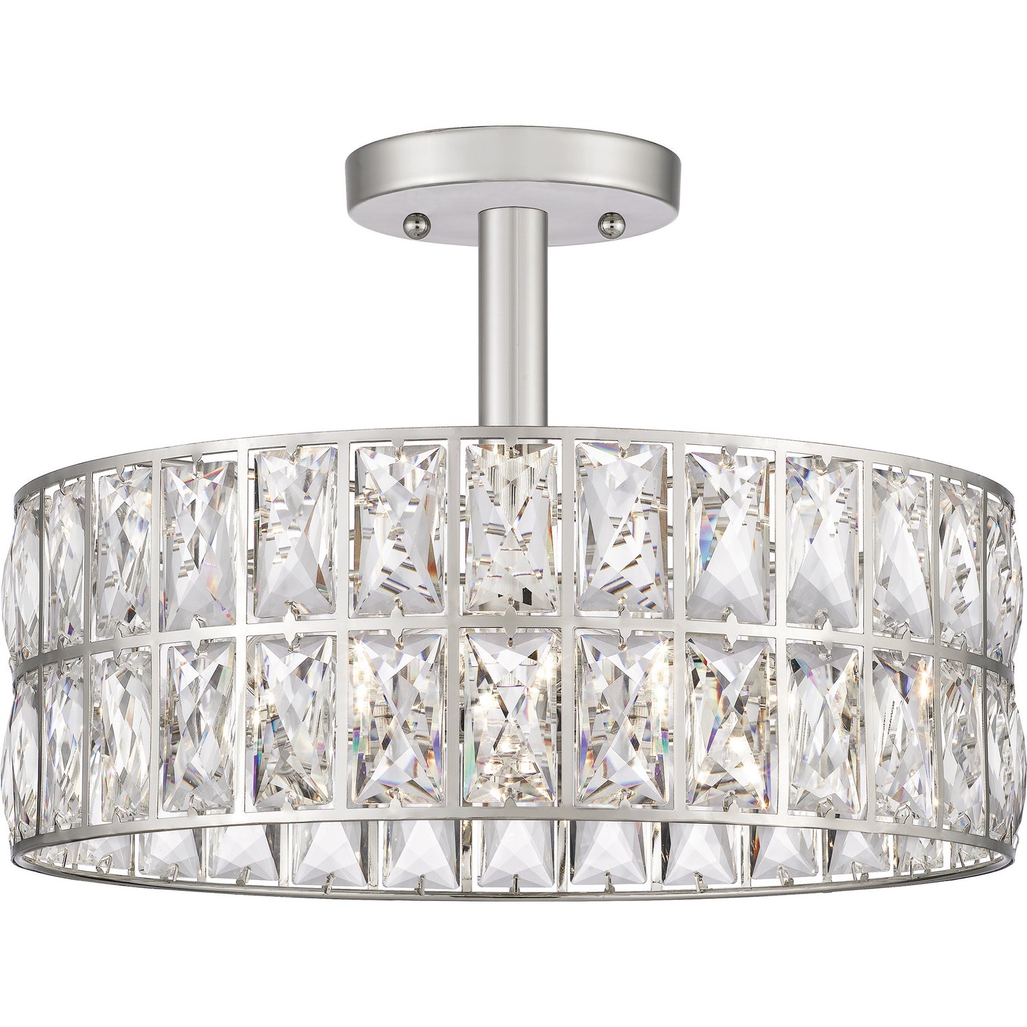 Quoizel - QF4046PK - Three Light Semi Flush Mount - Coffman - Polished Nickel