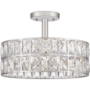Quoizel - QF4046PK - Three Light Semi Flush Mount - Coffman - Polished Nickel