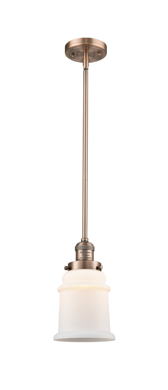 Innovations - 201S-AC-G181 - One Light Mini Pendant - Franklin Restoration - Antique Copper