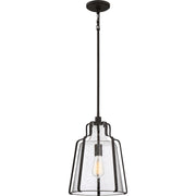 Quoizel - QF5228RK - One Light Pendant - Haverford - Rustic Black