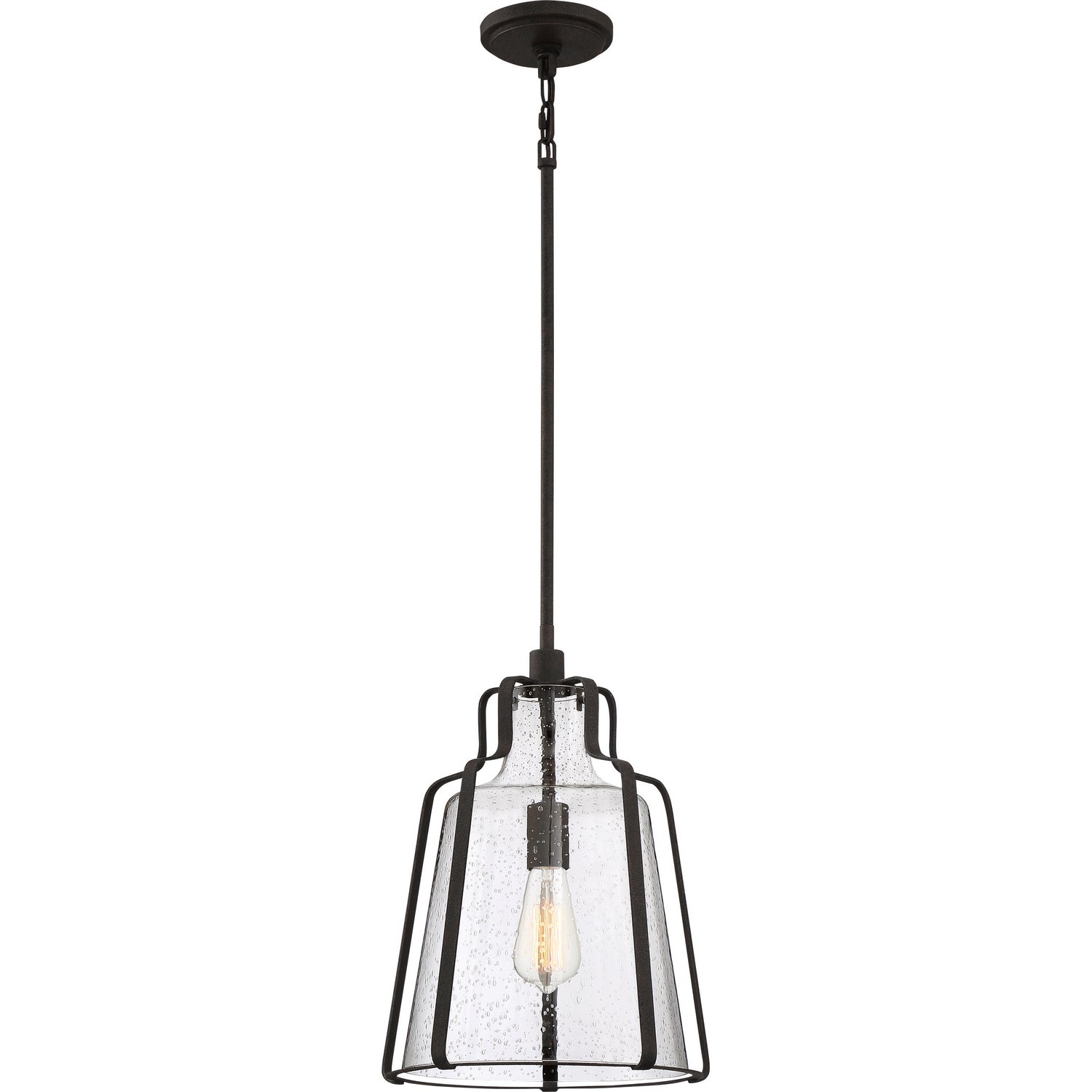 Quoizel - QF5228RK - One Light Pendant - Haverford - Rustic Black