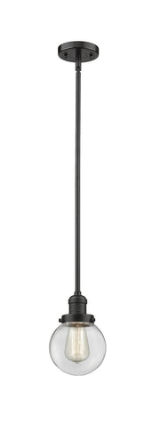 Innovations - 201S-OB-G202-6 - One Light Mini Pendant - Franklin Restoration - Oil Rubbed Bronze