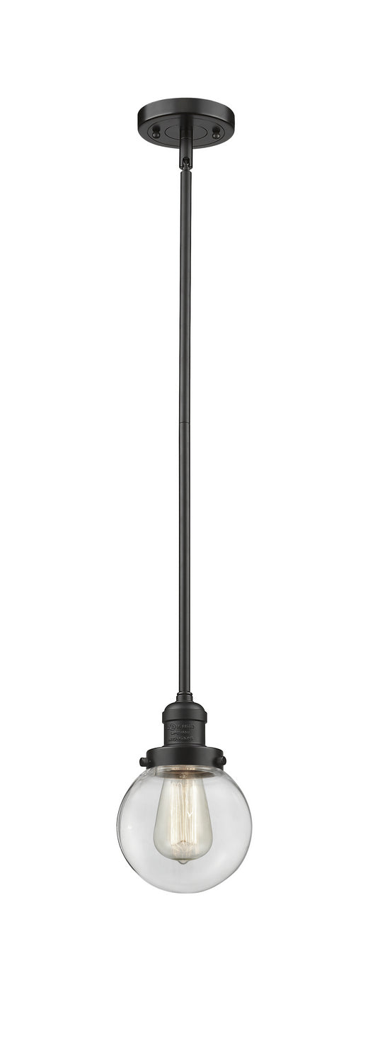 Innovations - 201S-OB-G202-6 - One Light Mini Pendant - Franklin Restoration - Oil Rubbed Bronze