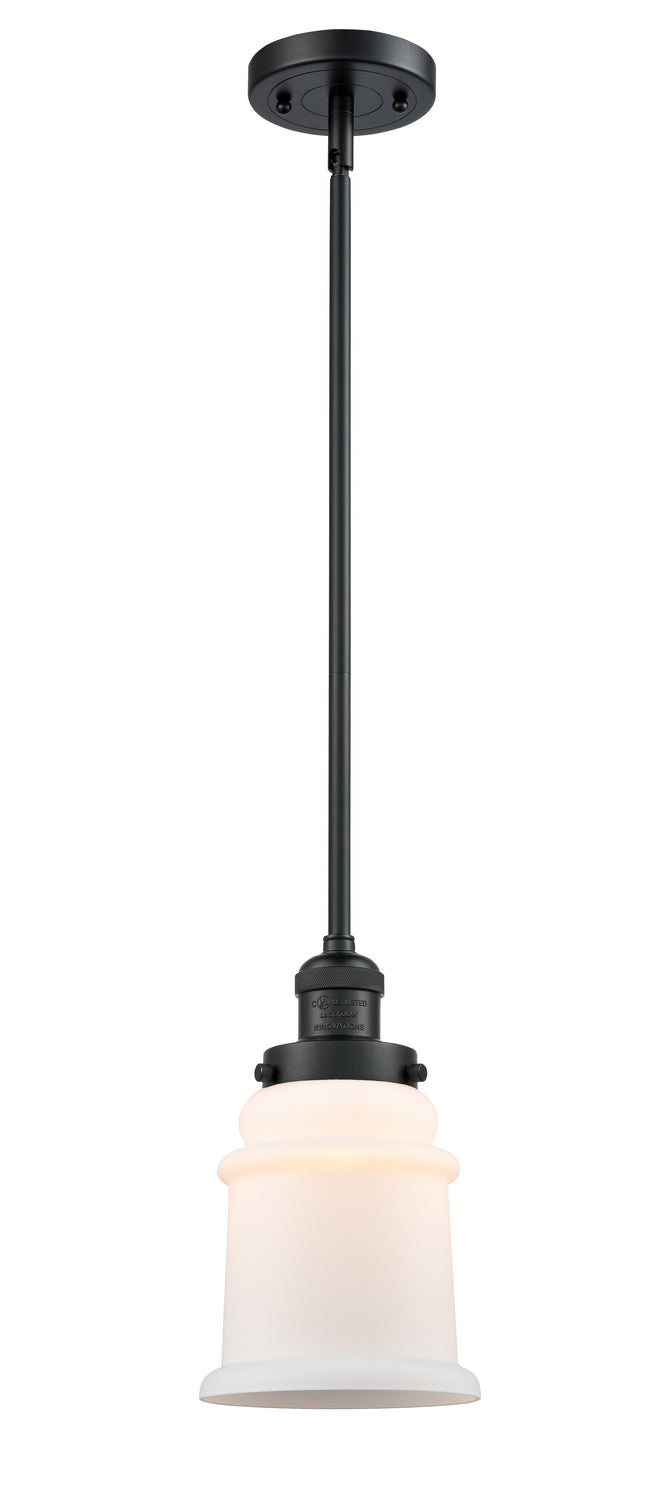 Innovations - 201S-BK-G181 - One Light Mini Pendant - Franklin Restoration - Matte Black