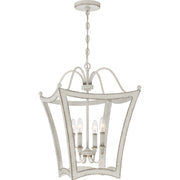 Quoizel - SUM5216AWH - Four Light Pendant - Summerford - Antique White