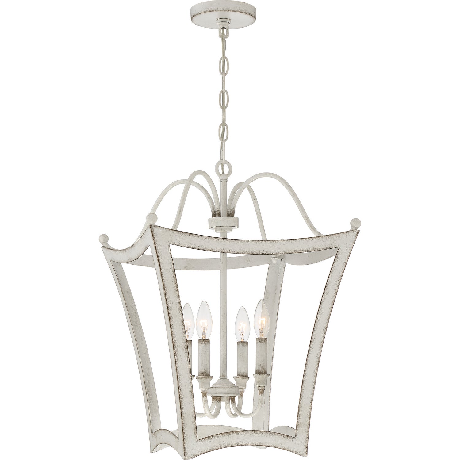 Quoizel - SUM5216AWH - Four Light Pendant - Summerford - Antique White