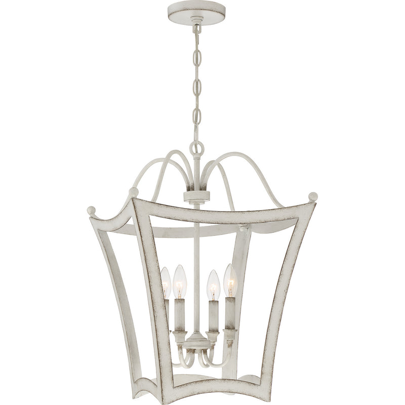 Quoizel - SUM5216AWH - Four Light Pendant - Summerford - Antique White