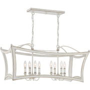 Quoizel - SUM836AWH - Eight Light Island Chandelier - Summerford - Antique White