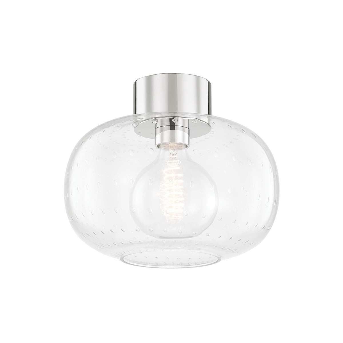 Mitzi - H403501-PN - One Light Flush Mount - Harlow - Polished Nickel