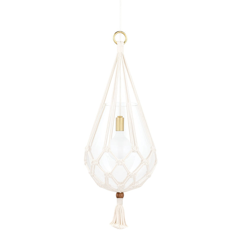 Mitzi - H411701L-AGB - One Light Pendant - Tessa - Aged Brass