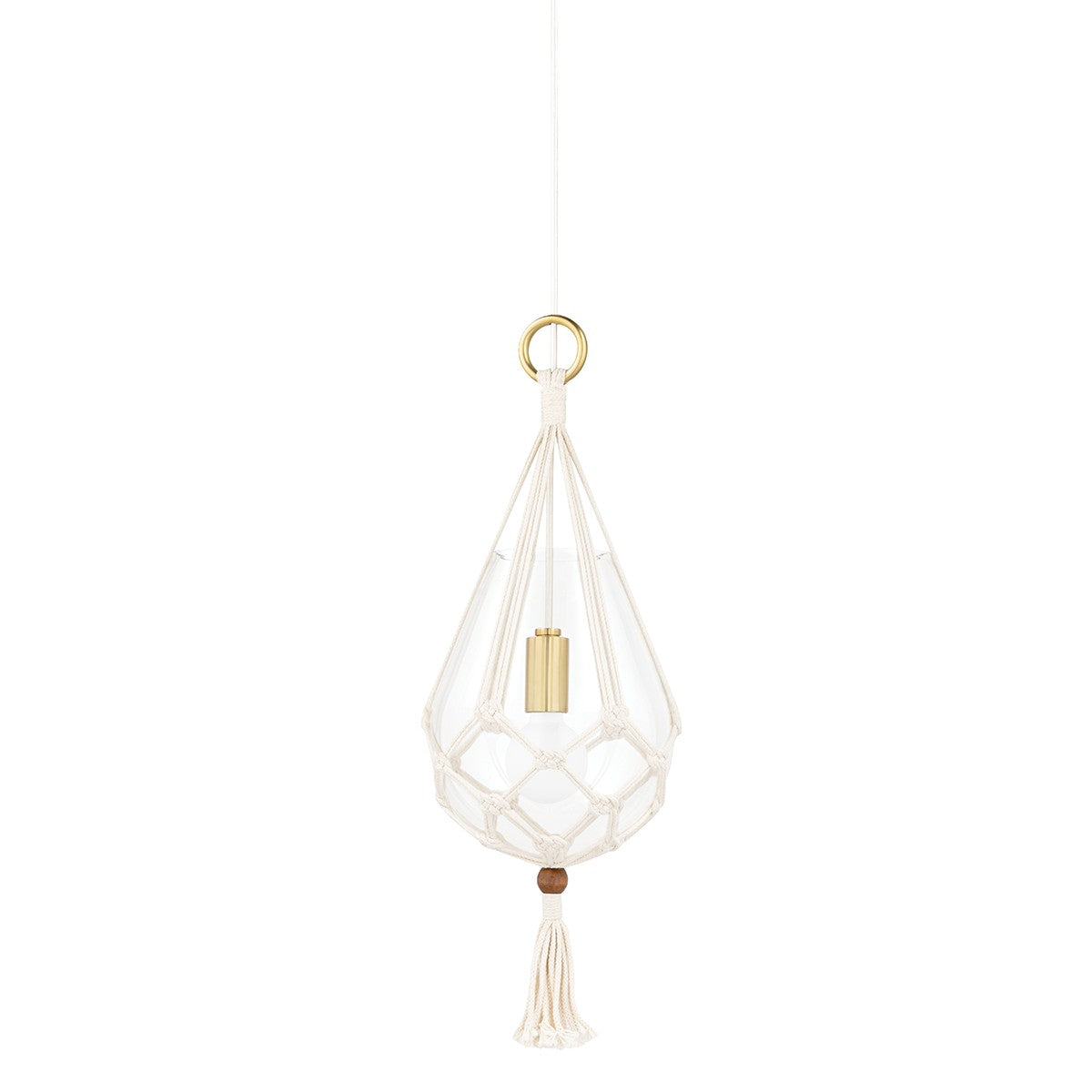 Mitzi - H411701S-AGB - One Light Pendant - Tessa - Aged Brass