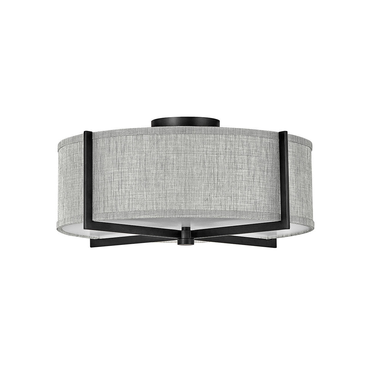 Hinkley - 41707BK - LED Foyer Pendant - Axis Heathered Gray - Black