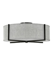 Hinkley - 41709BK - LED Semi-Flush Mount - Axis Heathered Gray - Black
