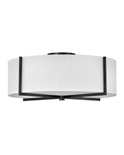 Hinkley - 41710BK - LED Semi-Flush Mount - Axis Off White - Black