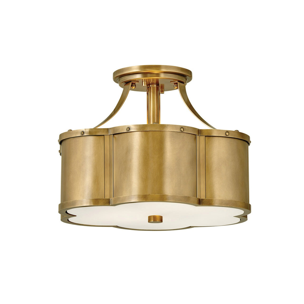 Hinkley - 4443HB - LED Foyer Pendant - Chance - Heritage Brass