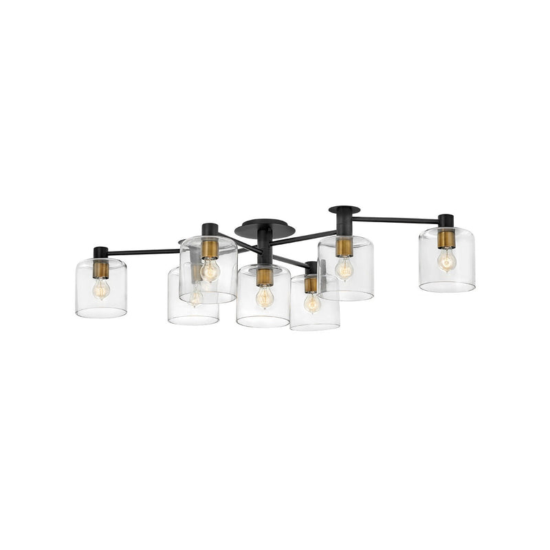 Hinkley - 4513BK - LED Semi-Flush Mount - Axel - Black