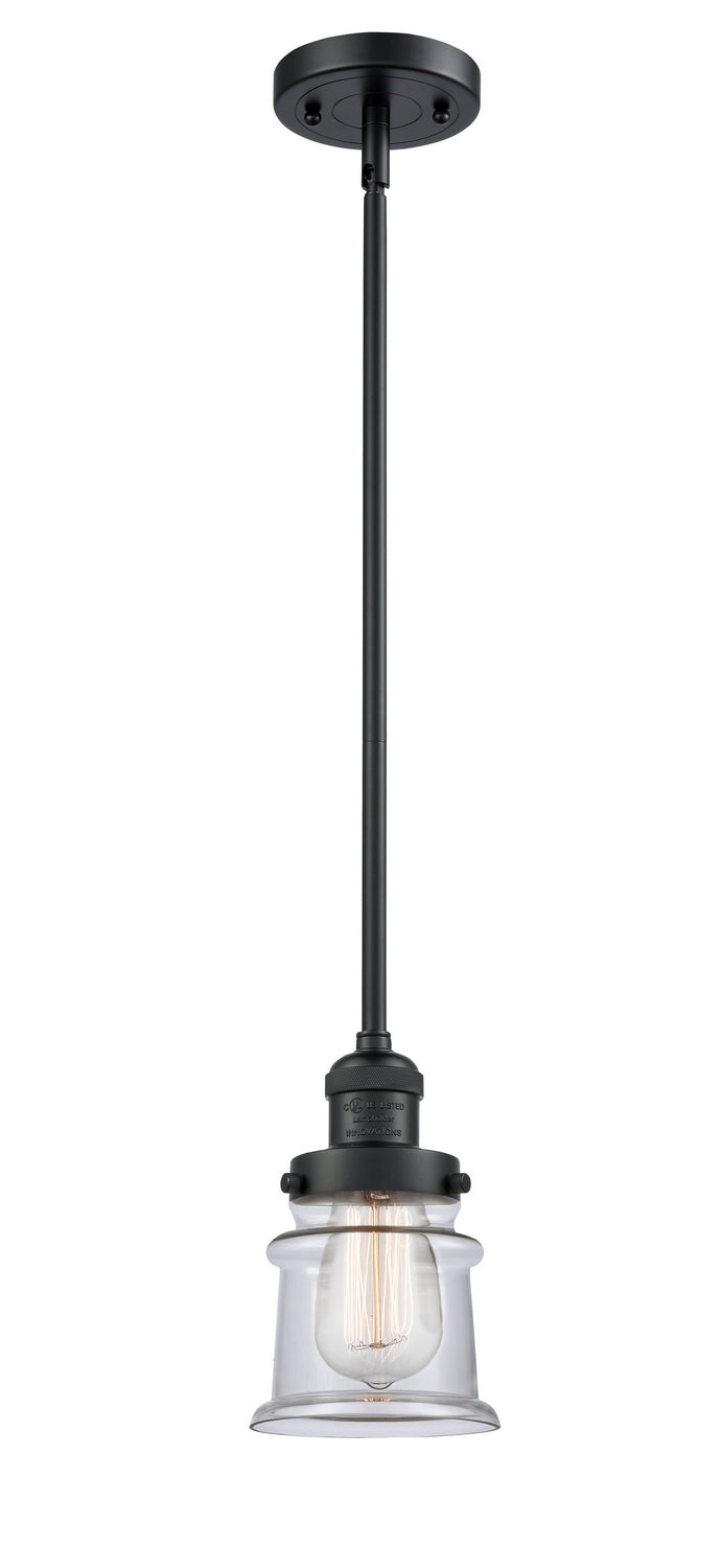 Innovations - 201S-BK-G182S - One Light Mini Pendant - Franklin Restoration - Matte Black