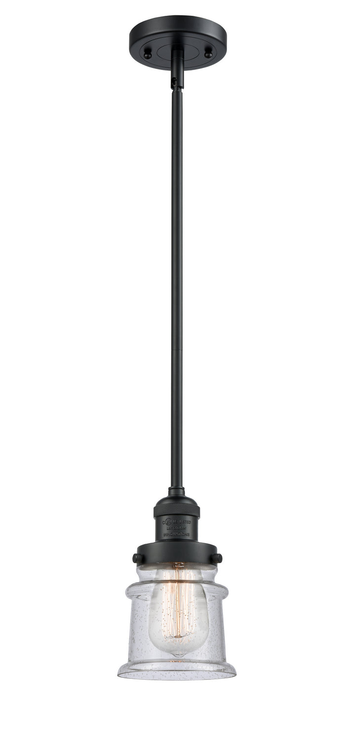 Innovations - 201S-BK-G184S - One Light Mini Pendant - Franklin Restoration - Matte Black